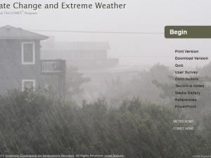 Promo image for the course Climate Change and Extreme Weather