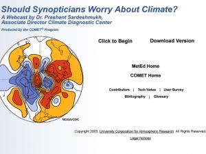Should Synopticians Worry About Climate? Promo image for the course Should Synopticians Worry About Climate?