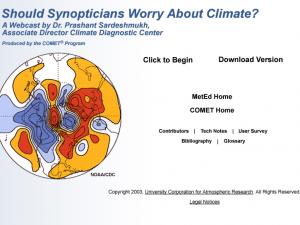 Promo image for the course Should Synopticians Worry About Climate?