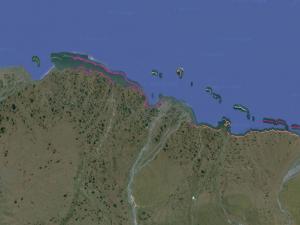 Screen capture from Alaska Shoreline Change Tool