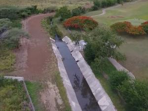 Landscape photo of an aqueduct canal near Salinas, Puerto Rico