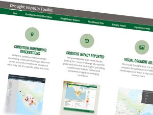 Screen capture from the Drought Impacts Toolkit