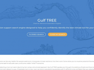GulfTree Homepage Screenshot of the GulfTREE homepage.