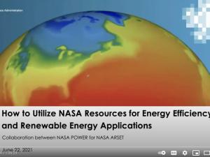 Title slide of Training Video globe showing North America in false color