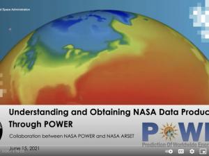 Title slide of Training Video globe showing North America in false color