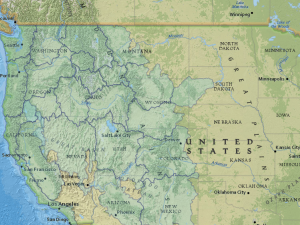 Screenshot of the NorWest map viewer featuring the Pacific Northwest.