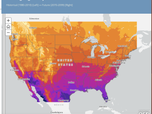 Climate Change and Adaptation: Mid-Atlantic Forests StoryMap Screenshot