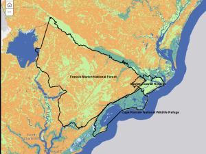 Francis Marion National Forest: Adapting to Climate Change StoryMap Screenshot