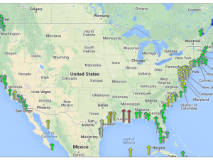 Screen capture from the Sea Level Trends tool