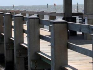 Gulfport, MS, August 20, 2010. The new pier was completed with construction funds provided by FEMA to help rebuild the Gulf Coast after Hurricane Katrina.