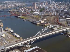 USACE photo of Fremont Bridge, Portland, Oregon