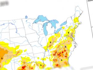 Screen capture from the U.S. Drought Monitor