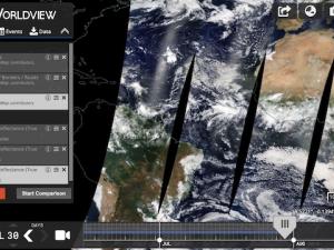 Screen capture from the Worldview website