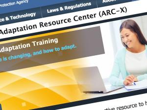 Screen capture from the ARC-X website