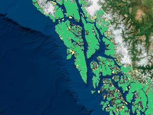 Screen capture from a Data Basin map