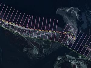 Screen capture from the Digital Shoreline Analysis System
