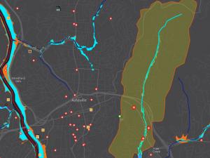Screen capture from the DWMAPS tool