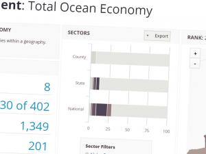 Screen capture from the ENOW Explorer tool