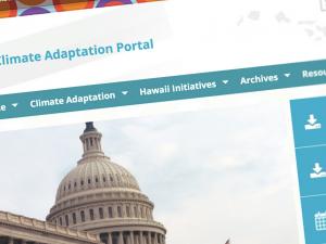 Screen capture from Hawai'i Climate Adaptation Portal