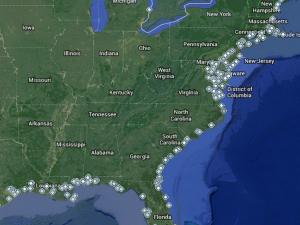 Screen capture from the Inundation Analysis Tool