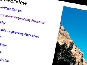 Screen capture from RiverWare
