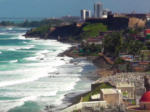 Beach scene in San Juan