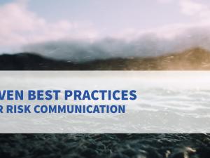 Seven Best Practices for Risk Communication Promo image for the Seven Best Practices training module