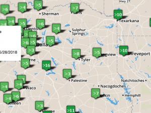 Screenshot from Climate Extremes Portal