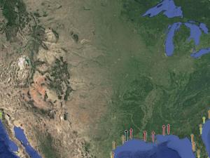 Screen capture from the Extreme Water Levels tool