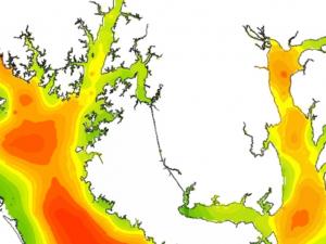 Screen capture from the Wave Exposure Model tool