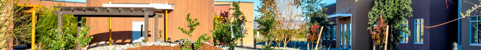 View of brick building from outside