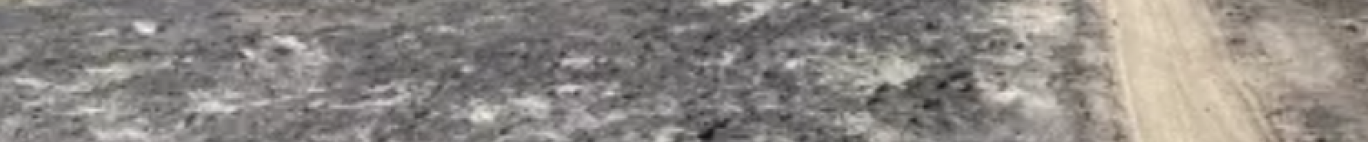 aerial view of post-fire landscape