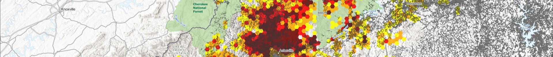 Screenshot of the Hurricane-Helene-Strategic-Wildfire-Rapid-Risk-Assessment