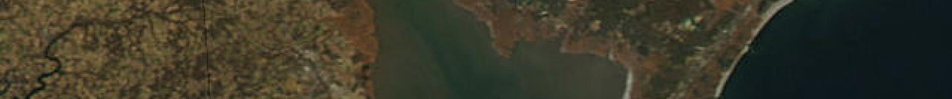 aerial view of the Delaware Bay