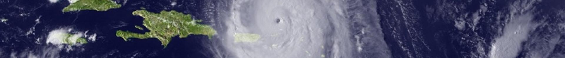 satellite image of a hurricane