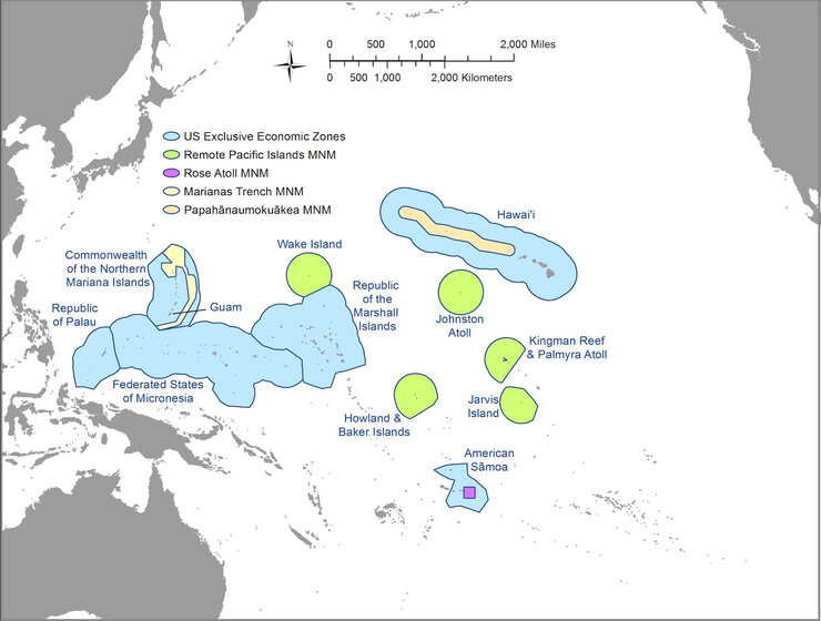 Map of Hawai‘i and the U.S.-Affiliated Pacific Islands