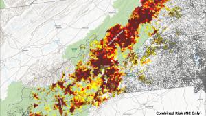 Screenshot of the Hurricane-Helene-Strategic-Wildfire-Rapid-Risk-Assessment