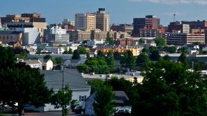View of downtown Portland, ME
