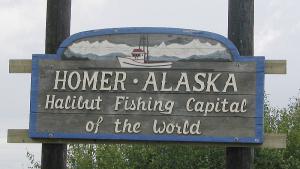homer, alaska welcome sign