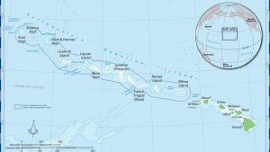 map of the northwestern Hawaiian islands
