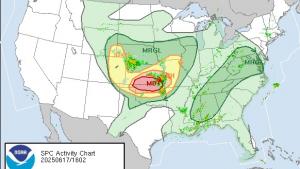 Storm Prediction Center map
