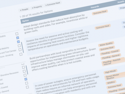 Screen capture of Toolkit Options Database