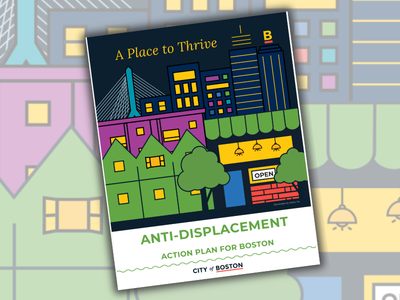 Front cover of the City of Boston's Anti-Displacement Action Plan