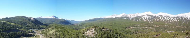Spring panorama of Breckenridge, Colorado