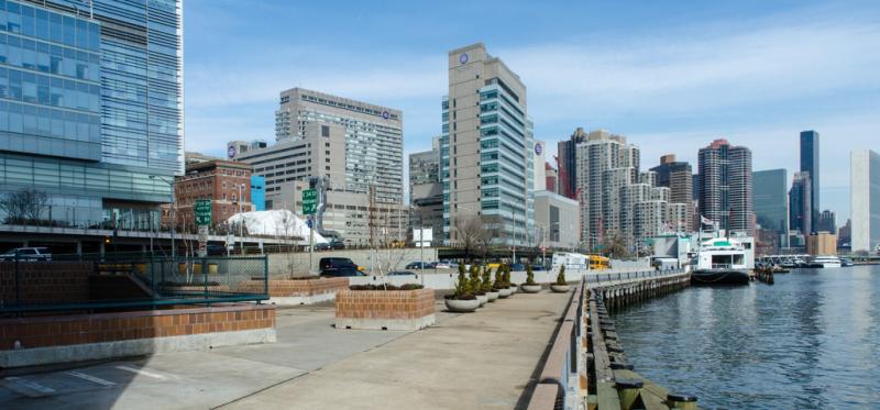 Photo of NYU Medical Center along East River in New York