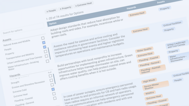 Screen capture of Toolkit Options Database