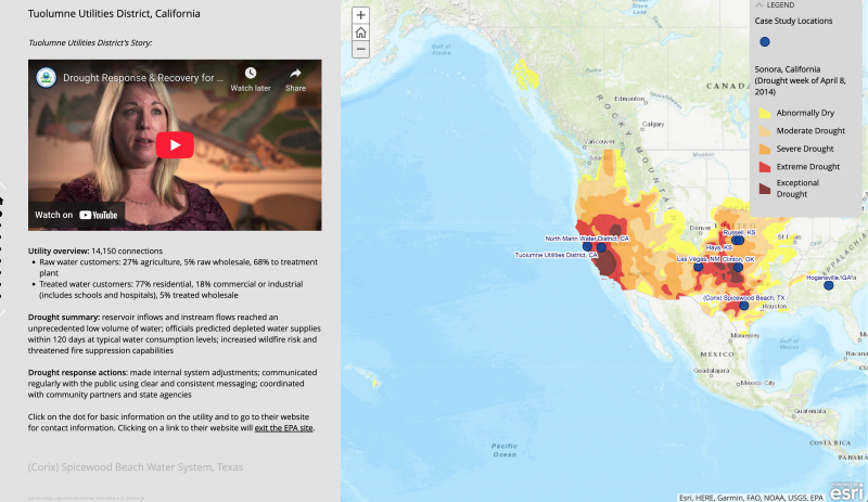 Drought Response and Recovery Project for Water Utilities in Tuolumne Utilities District, CA