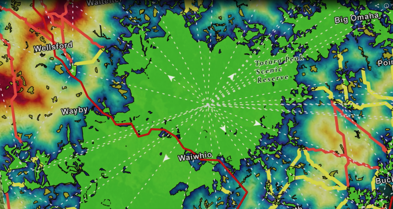 Colorful map visualization