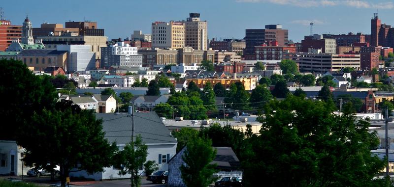 View of downtown Portland, ME