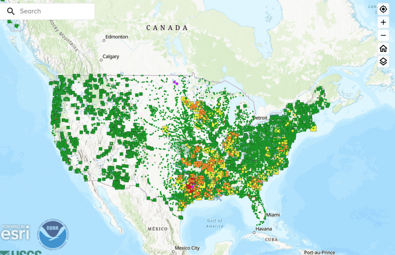 Hydrologic-Forecasts map